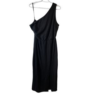 BCBGeneration black dinner dress strapless shoulder stretch cocktail dress